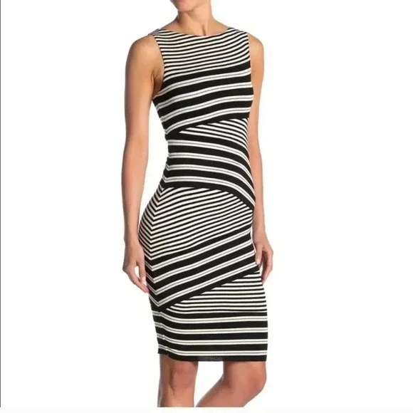 Anthro Bailey 44 Annabelle Striped Column Dress - Picture 1 of 7